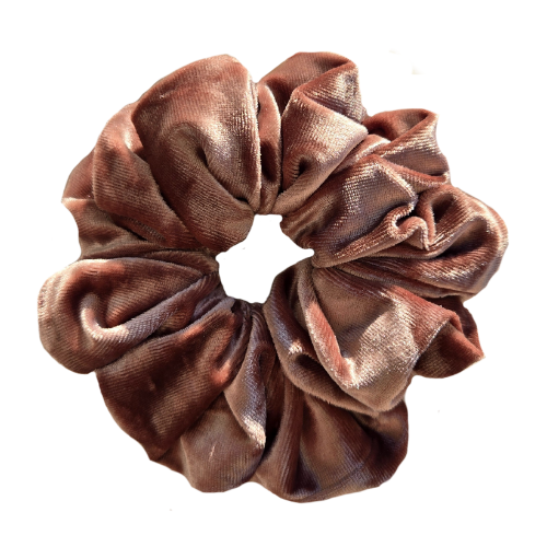 Crushed Rose Velvet Scrunchie