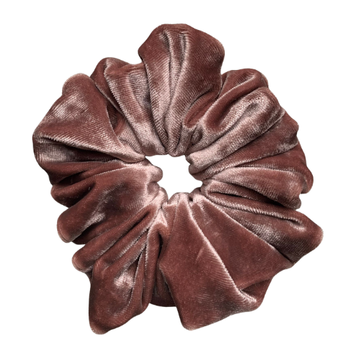 Crushed Rose Velvet Scrunchie