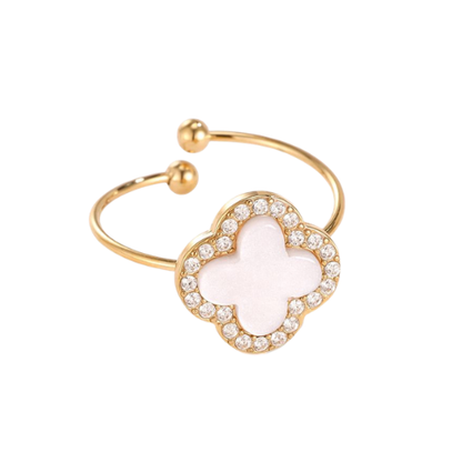 Pink Clover Ring