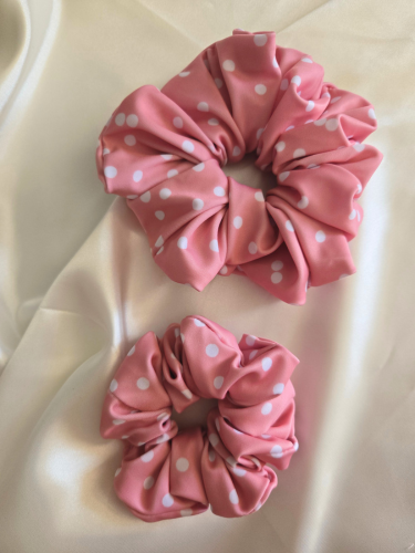 Pink Dotty Swim Scrunchie