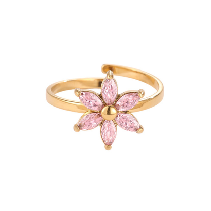 Pink Flower Ring