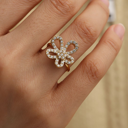 Shiny Flower Ring