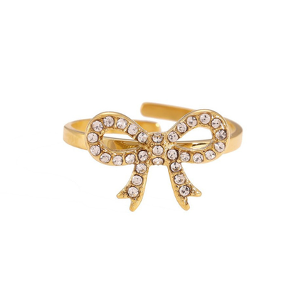 Strassy Bow Ring