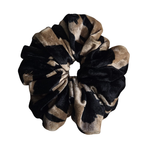 Wild Camel Velvet Scrunchie